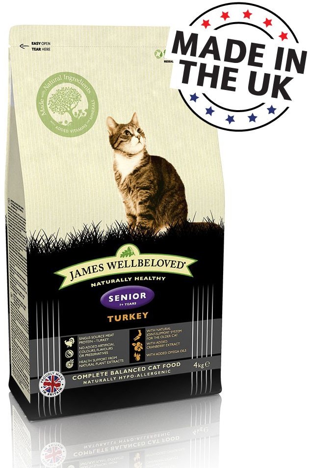 James Wellbeloved Senior 7+ Cat Turkey 4 kg