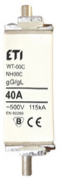 ETI Polam ETI Wkładka topikowa przemysłowa zwłoczna WT-00C/gG 80A 500V 04111437 WT-00C/GG 80A P