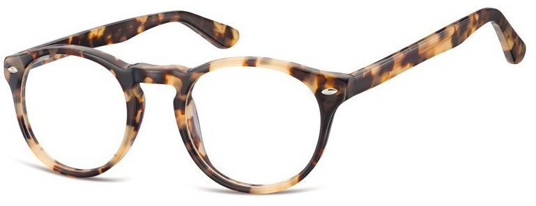 Sunoptic Okrągłe okulary oprawki zerowki korekcyjne AC46B
