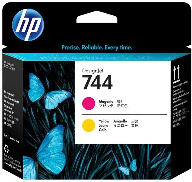 HP Głowica 744 do DesignJet Z5600/Z2600 Magenta / Yellow F9J87A