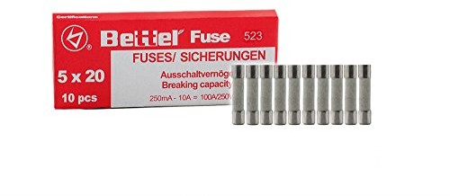 Grene edi-tronic Zestaw 10 bezpieczników ceramicznych 1A flink 5 x 20 mm 13218