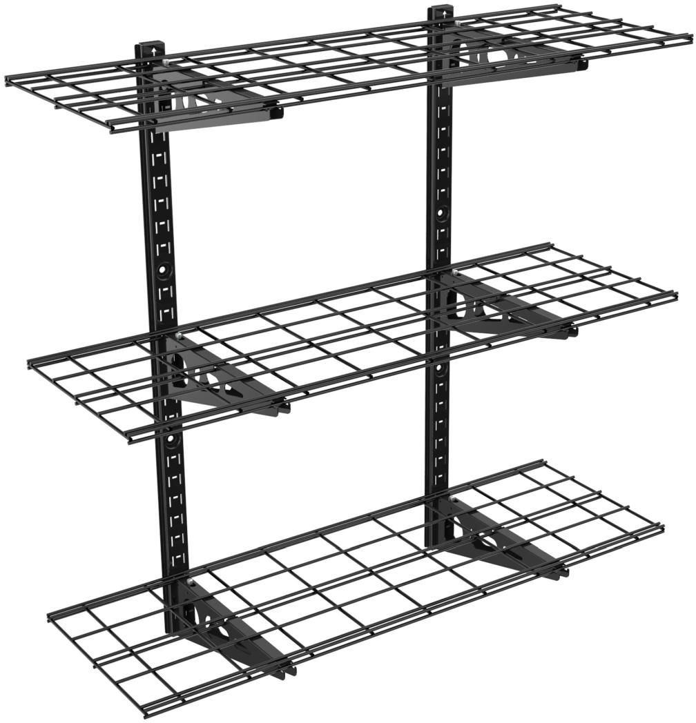 Ergosolid PG33B - Potrójna półka garażowa wisząca metalowa Solidna do 135 kg - 915x305mm PG33B