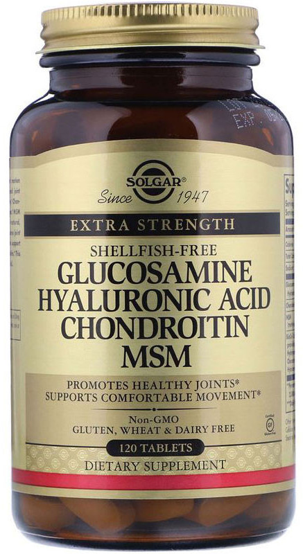 SOLGAR SOLGAR Glucosamine Hyaluronic Acid Chondroitin Msm 120tabs