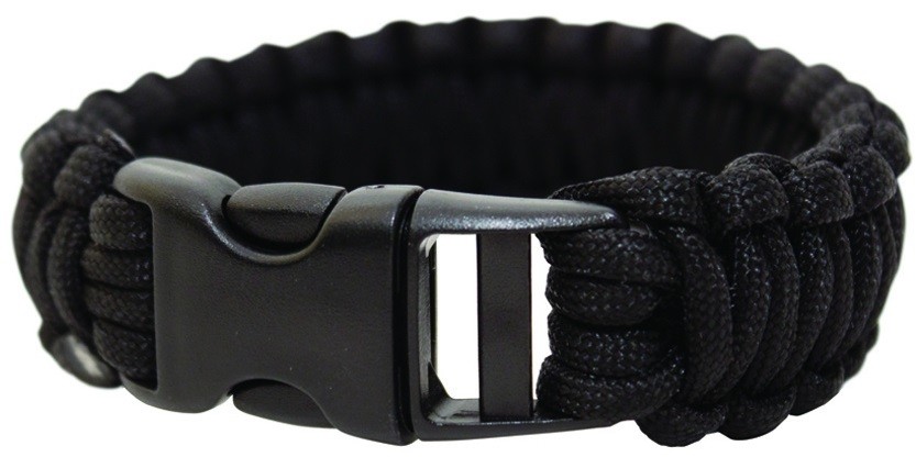 BCB Bransoletka Paracord 9 cali Black (CM073B)