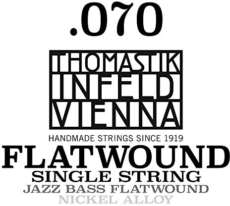 Thomastik pojedyncza struna A .070 rdzeń stalowy, nikiel flat wound long scale 34