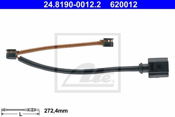 ATE Styk ostrzegawczy, zużycie okładzin hamulcowych 24.8190-0012.2