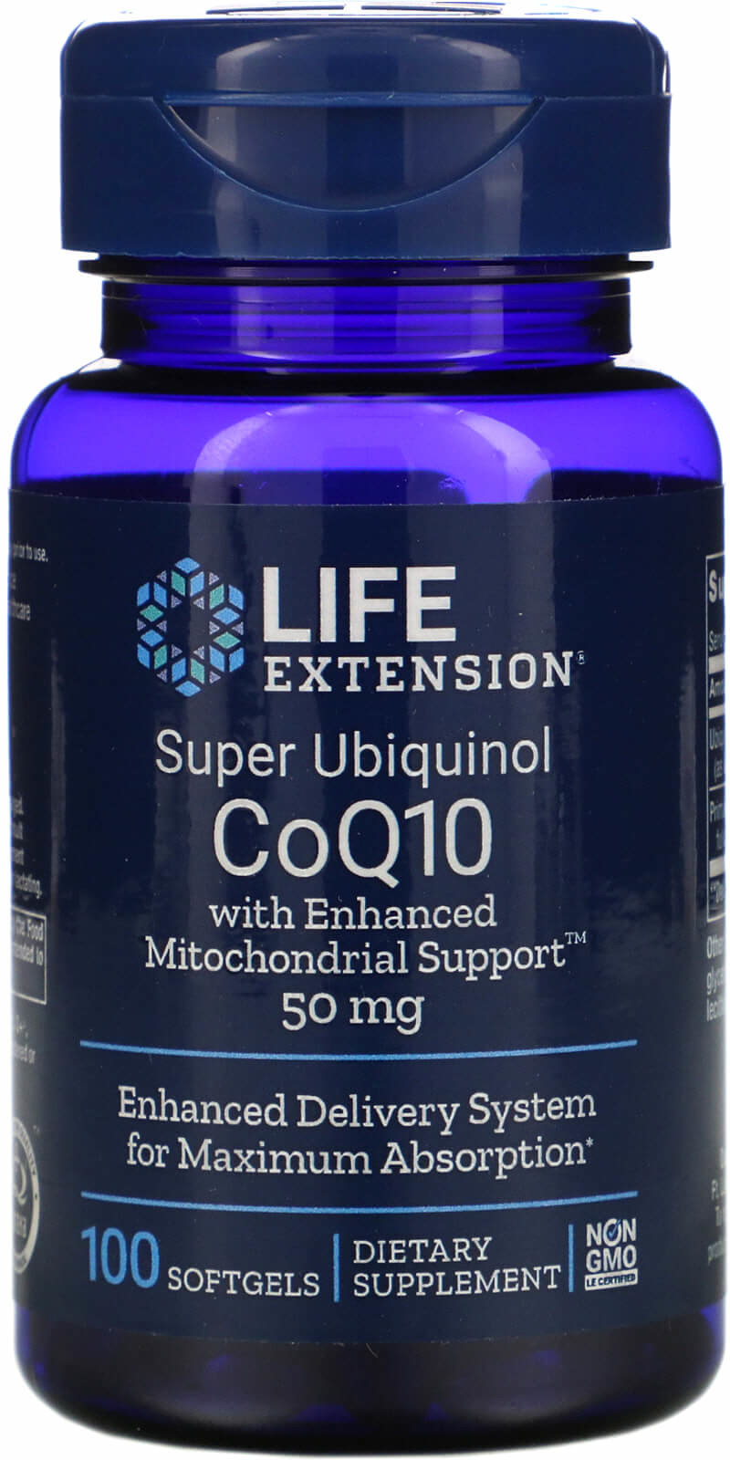 Life Extension LIFE EXTENSION Super Ubiquinol CoQ10 with Enhanced Mitochondrial Support 50mg 100 Kapsułek żelowych