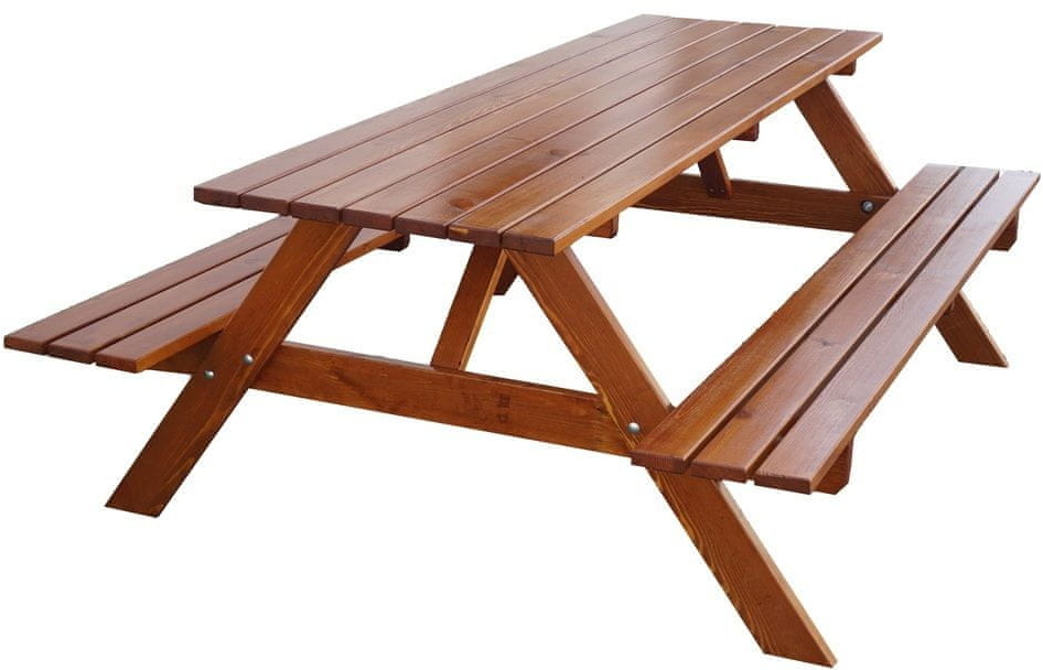 Rojaplast zestaw mebli ogrodowych PIKNIK 160 cm malowany