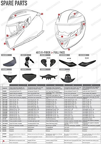 Givi Policzek do HPS kask 40.5 X-Fiber, tapicerowane czarne, rozmiar 40 Z253363R