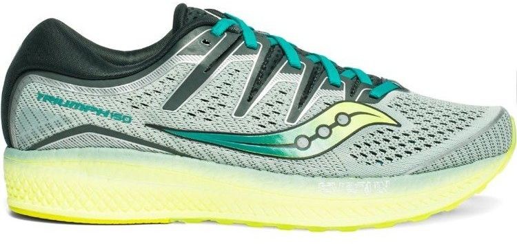 Saucony Buty do biegania TRIUMPH ISO 5 - Zielony Szary Neon Yellow S20462-37