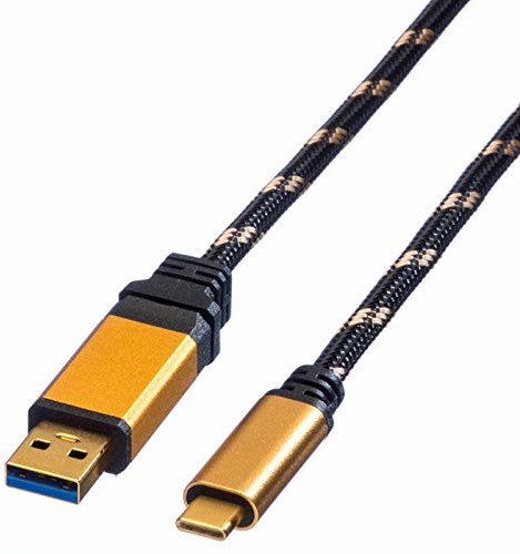 ROLINE ROLINE GOLD USB 3.1 kabel kabel do ładowania i kabel do transmisji danych wtyk typu A - C czarny 1 m 11029013