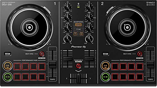 Pioneer DDJ-200 - podstawowy kontroler Bluetooth dla DJ-ów ze smartfonem, czarny DDJ-200