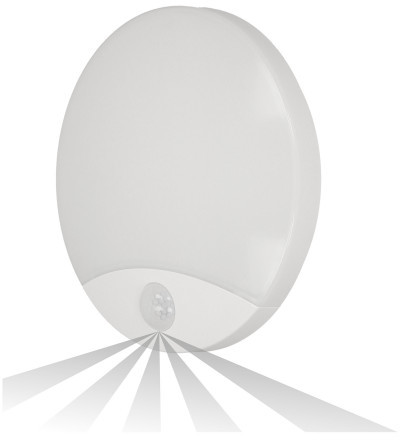 Orno Plafon VIRAZON LED, 15W, biały, PC, czuj. ruchu OR-PL-6064WLPMR4