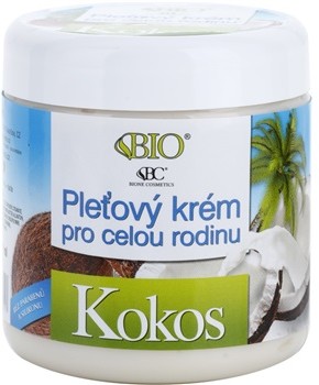 Bione Cosmetics Coconut krem do twarzy dla całej rodziny z kokosem 260 ml