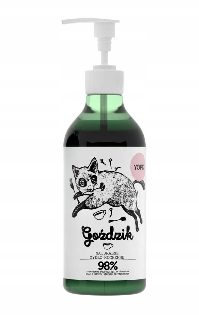 YOPE Naturalne mydło kuchenne Goździk 500ml