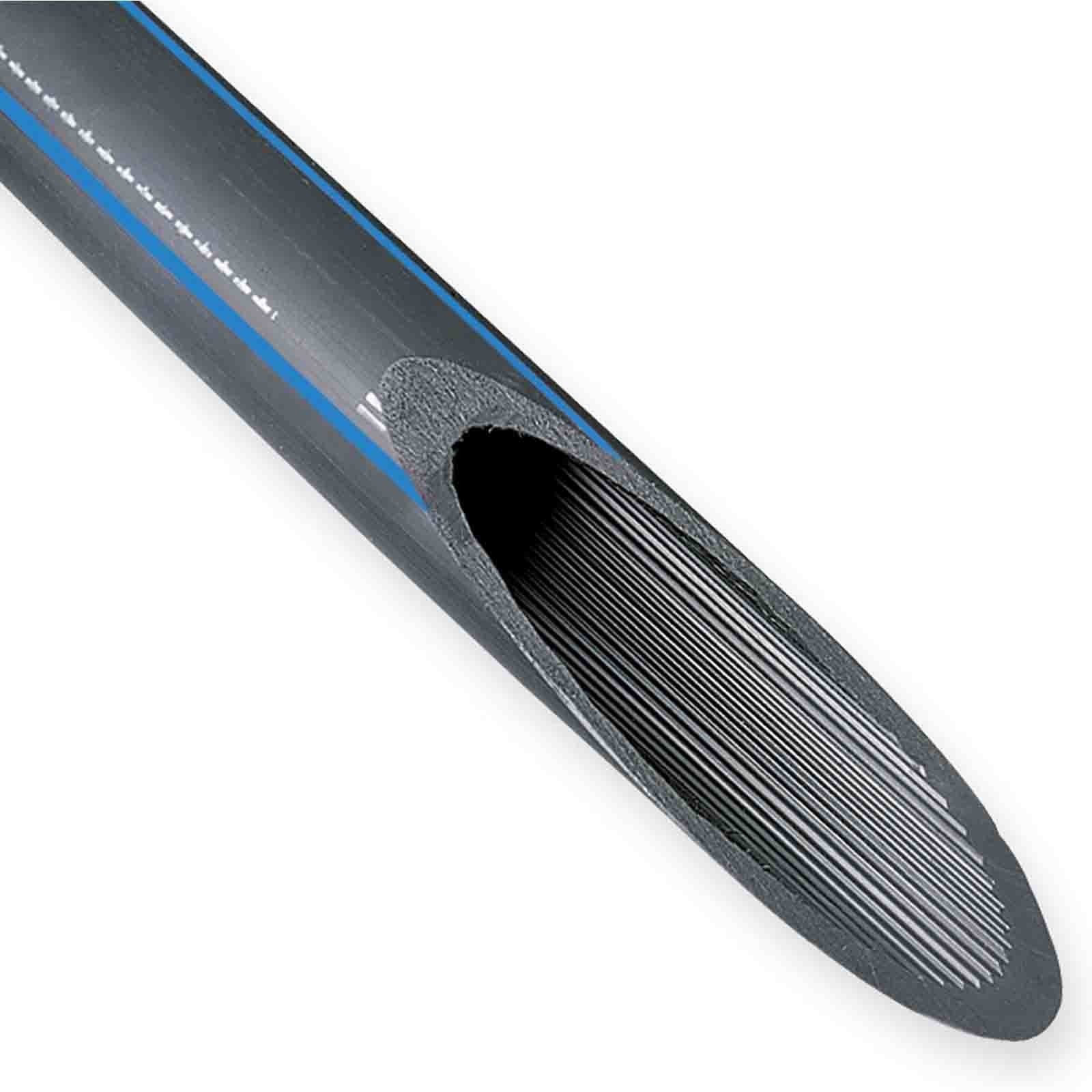 Rura osłonowa RHDPE 25/2mm czarny-niebieski 250m