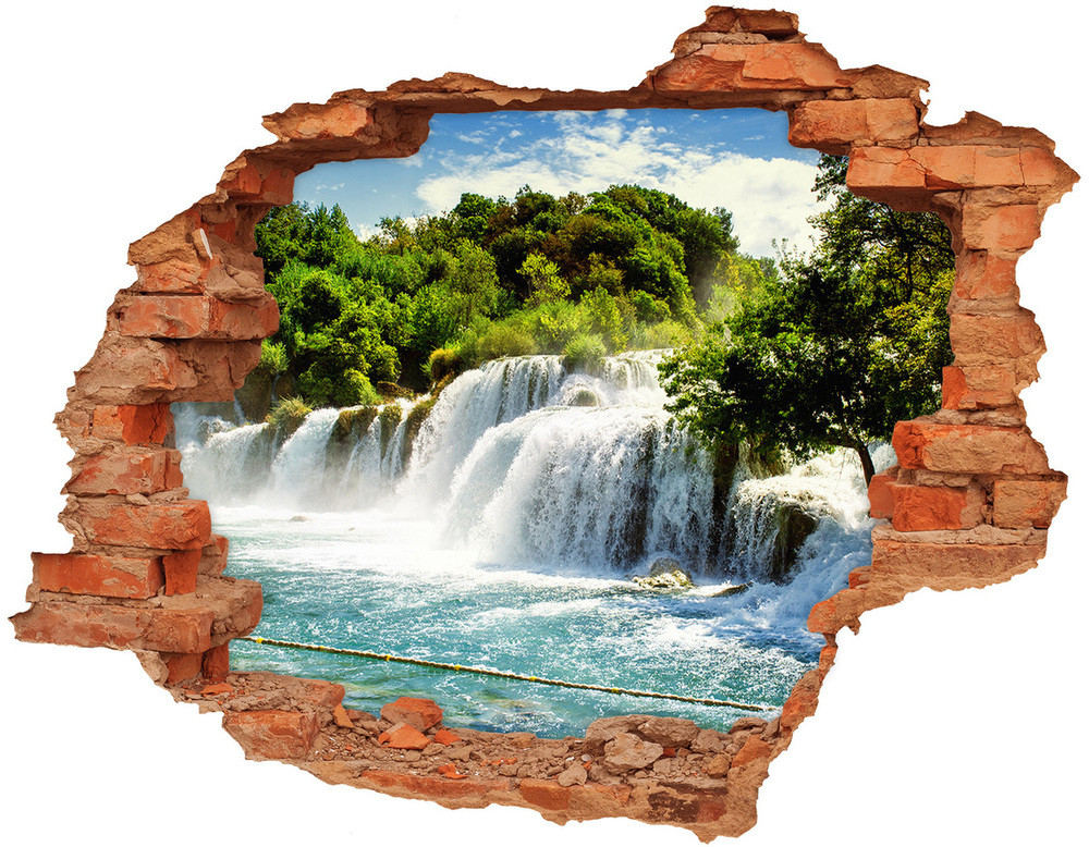 Wallmuralia.pl naklejka fototapeta 3D widok Wodospad Krka