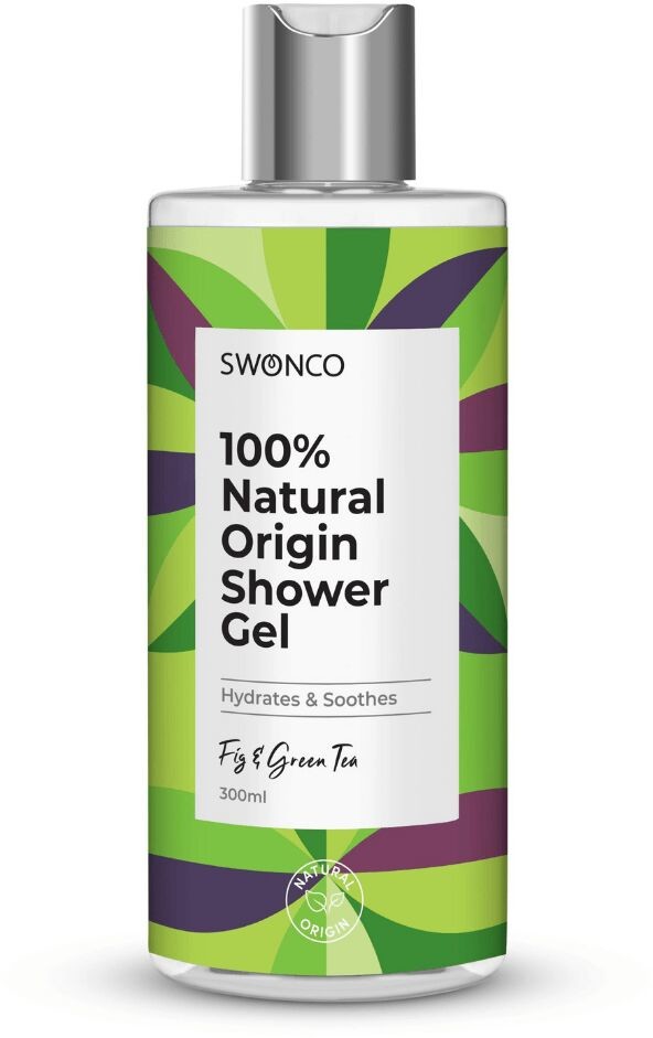 Naturalny Żel Pod Prysznic i do Kąpieli Fig & Green Tea 100% Natural 300 ml SWONCO SWO-041