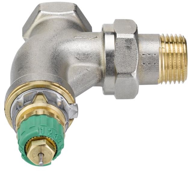 Danfoss RA-DV Zawór grzejnikowy termostatyczny Dynamic Valveto kątowy z wbudowanym regulatorem niezależnym od zmian ciśnienia 013G7713