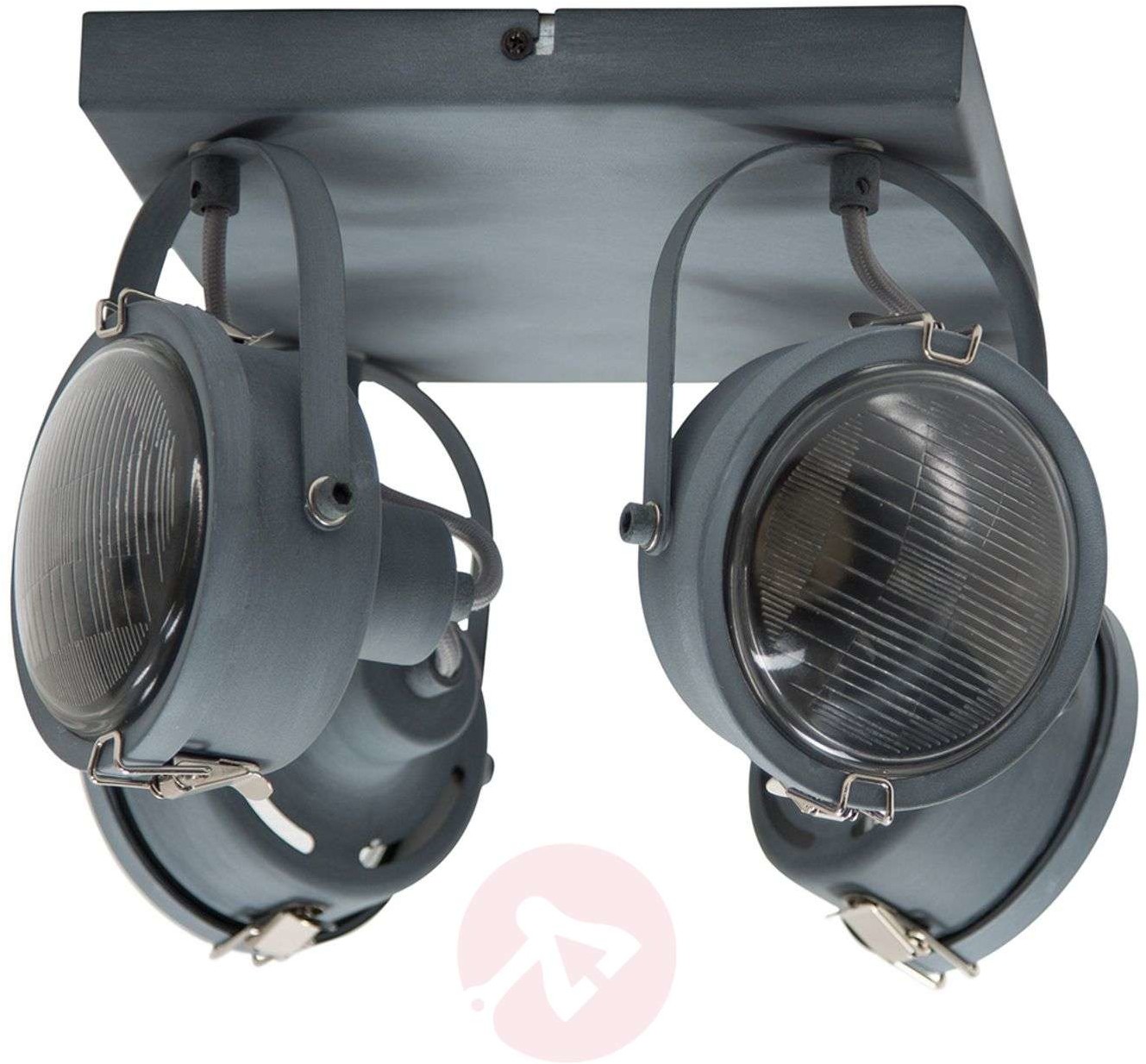 K. S. Verlichting Kwadratowa lampa sufitowa Satellite szara