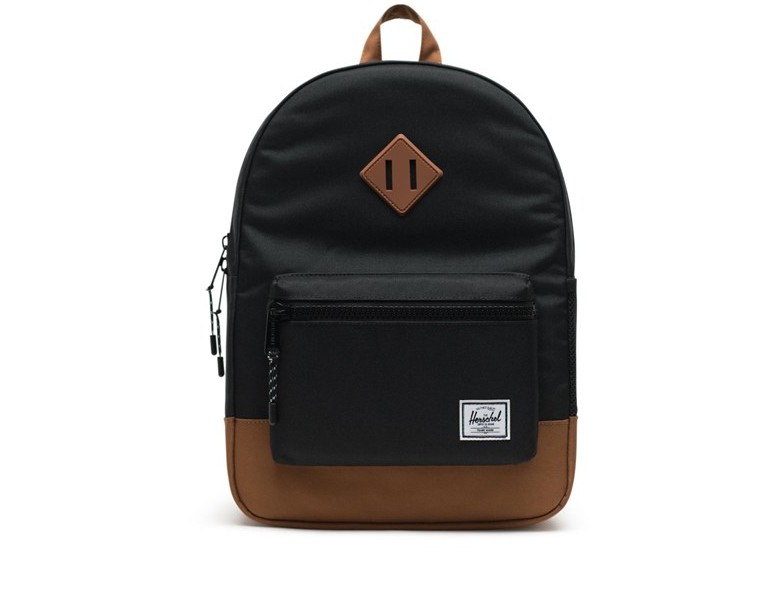 Herschel plecak Heritage Youth Black/Saddle Brown 02462)