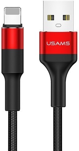 USAMS USAMS Kabel pleciony U5 2A lightning 1,2m czerwony US-SJ220 AKUSAKUUSA00187