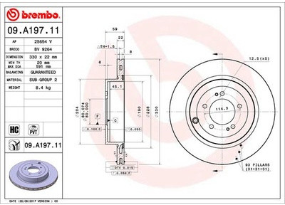 BREMBO 09.A197.11 09.A197.11