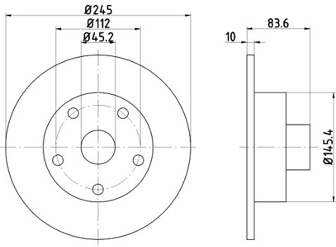 HELLA PAGID Tarcza hamulcowa PAGID 8DD355104-231