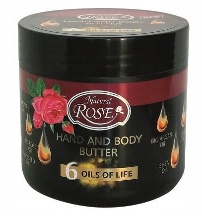 Rose Masło Do Ciała I Rąk 6 olejków Róża Argan Cudne !