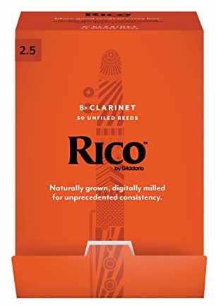 Rico D'Addario by D'Addario Bb stroiki klarnetowe, siła 2,5, 50 sztuk RCA0125-B50