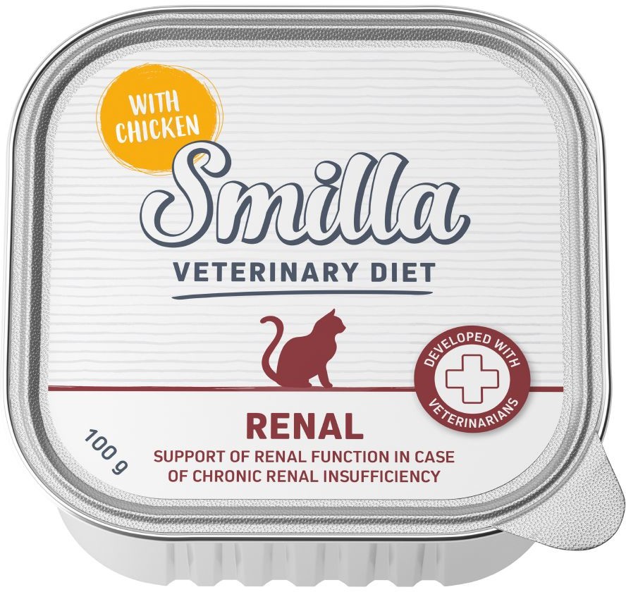 Smilla Veterinary Diet Renal, kurczak - 24 x 100 g