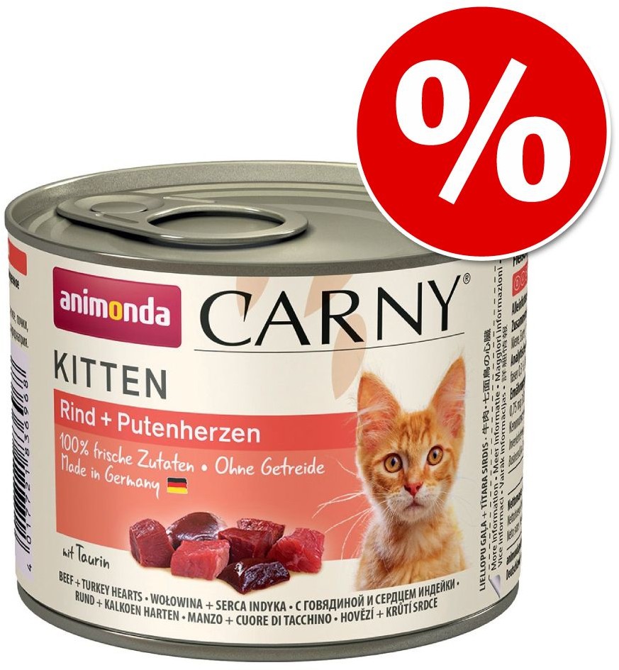 Animonda Zestaw mieszany Carny Kitten, 12 x 200g - 2 smaki, zestaw mieszany II