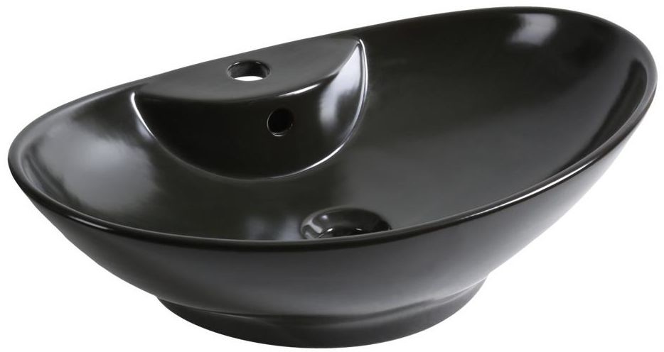 Novoterm Umywalka nablatowa KR-139 CZARNY