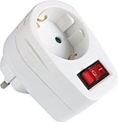 Brennenstuhl Listwa zasilająca Adapterstecker grey S 1x - 1508070