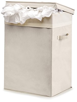 Linea Pi Easy Box 0371 °F kosz na pranie wykonana z tworzywa sztucznego, 30 x 40 cm, wysokość 58 cm, ekri 0371F