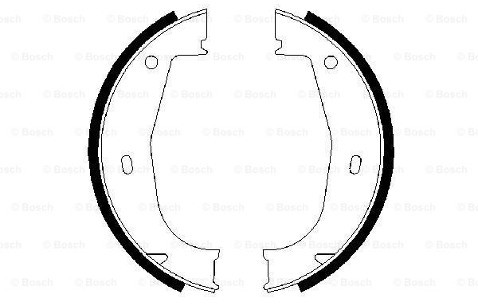 BOSCH Zesatw szczęk hamulcowych, hamulec postojowy 0 986 487 520
