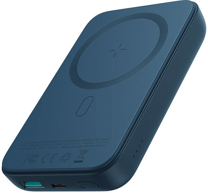 Joyroom Joyroom power bank 10000mAh 20W Power Delivery Quick Charge magnetyczna ładowarka bezprzewodowa Qi 15W do iPhone kompatybilna z MagSafe niebieski (JR-W020 blue) hurtel-77578-0