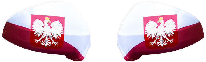 2x Pokrowiec Na Lusterko Pokrowce Flaga Polska Pl