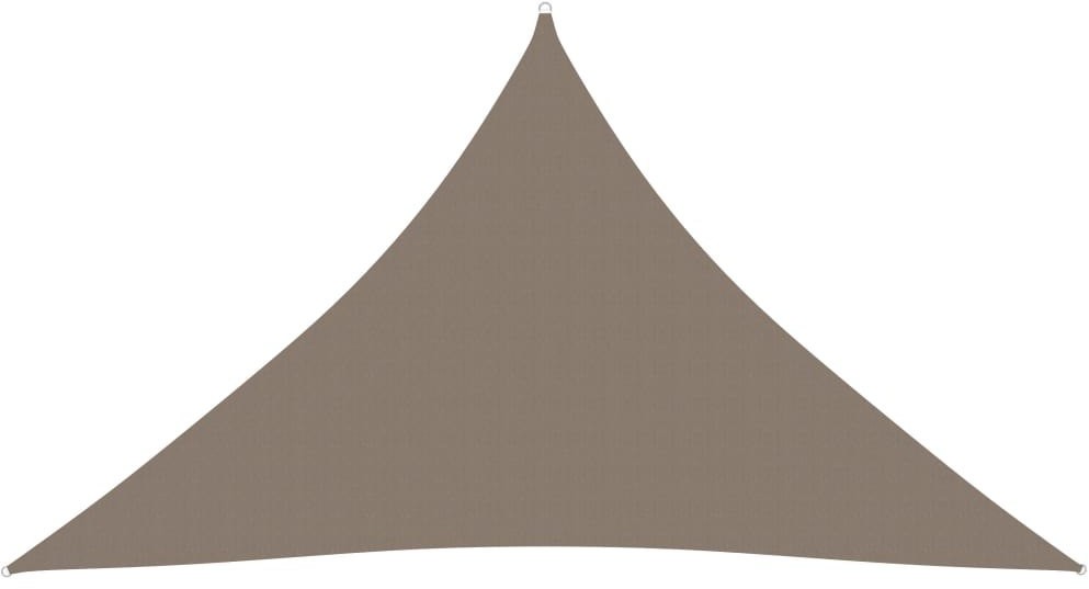 vidaXL Trójkątny żagiel ogrodowy, tkanina Oxford, 4x4x5,8 m, taupe 135452