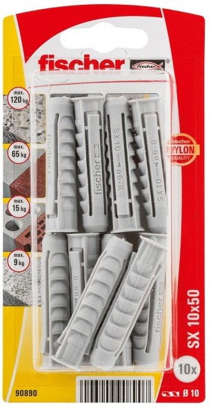 Fischer Kołki rozporowe SX 10 x 50 mm 10 szt. 90890