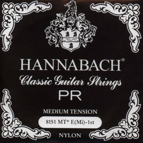 Hannabach Klassik Gita rrensaiten Serie 815 Medium Tension Silver Special E1