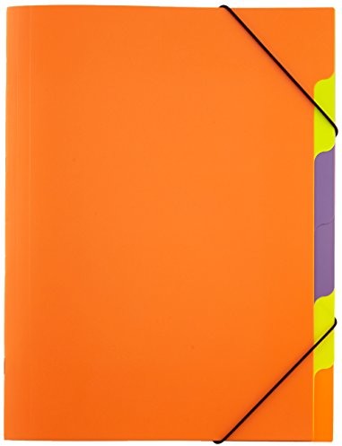 Pagna Funky School Trend 41803-09 teczka na dokumenty, polipropylen, 5-częściowa, pomarańczowa 41803-09