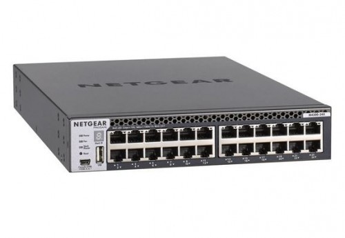 Netgear M4300-24X Half-Width Stackable Switch with 24x10G 24x10GBASE-T 4xSFP+ For Server Aggregation XSM4324CS-100NES