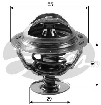 GATES Termostat, żrodek chłodzący TH12283G2