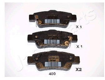 JAPANPARTS Zestaw klocków hamulcowych, hamulce tarczowe PP-400AF