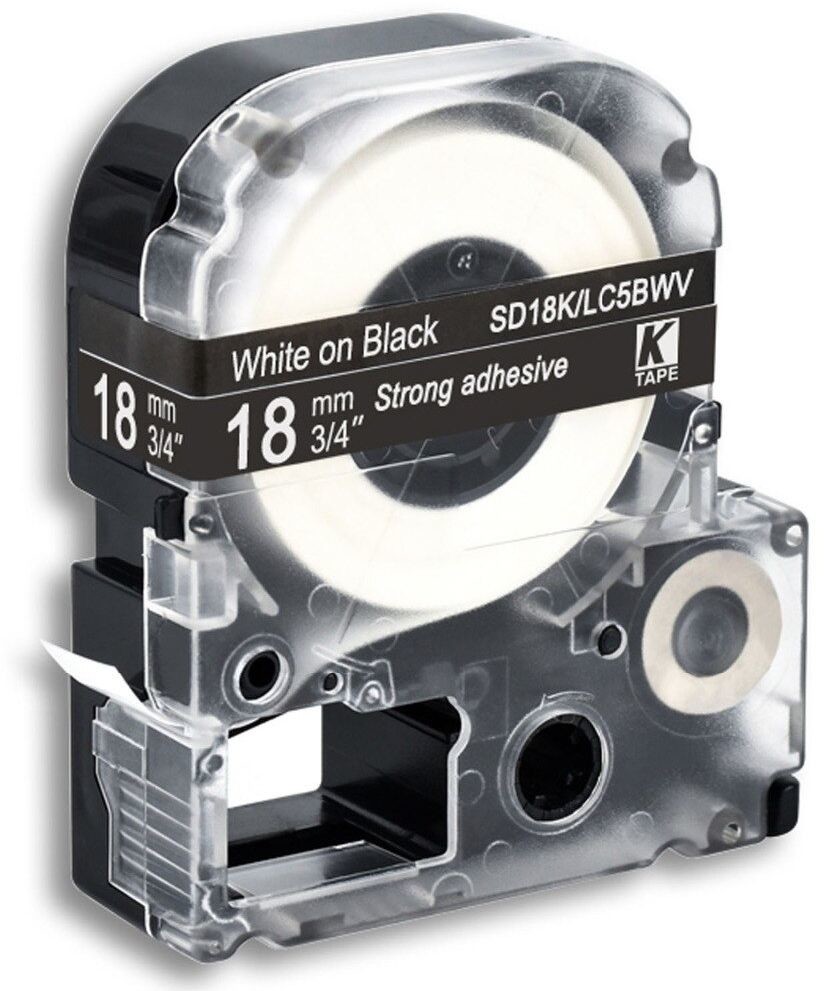 Epson LK-SD18KW, 18mm x 9m, biały druk / biały podkład, taśma zamiennik