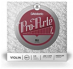 D'Addario D'Addario Pro-Arte Violin Zestaw strun do skrzypiec 1/4 Medium Tension J56 1/4M