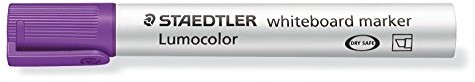 Staedtler Lumocolor 351B-6 Whiteboard Marker klinowatym czubkiem 10 sztuki Fioletowy 351 B-6