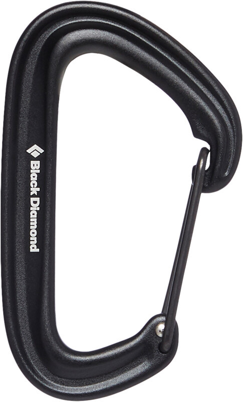 Black Diamond Litewire Karabinek, black 2021 Karabinki niezakręcane BD2102340002ALL1