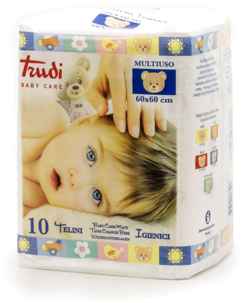 Trudi Baby TRUDI BABY Hipoalergiczne podkłady do przewijania 60x60 cm 10 szt.)
